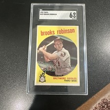 1959 TOPPS #439 BROOKS ROBINSON SGC 6 picture