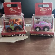 Disney Store Pixar Cars Nano Auto Racing Series Figurines Tom Mater & Purple Car picture