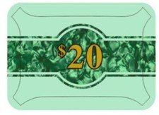 High Stakes $20 Poker Plaque Premium Quality NEW James Bond Casino Royale  picture