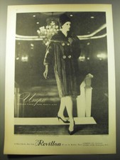 1960 Revillon Fur Coat Advertisement - Umpa World's finest Dark Ranch Mink picture