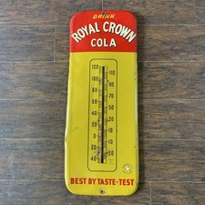 1950s Royal Crown Soda Metal Thermometer 26