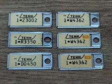 Vintage 1970's Tennessee Disabled Veteran Tag Keychain License Plates - Lot of 6 picture