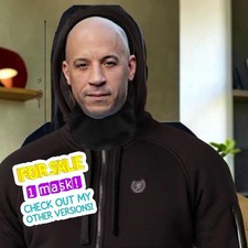 Vin Diesel Face Mesh Mask Breathable Balaclava Fast Furious Dom Toretto Family picture