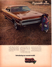 1969 Print Ad Chrysler Plymouth 1970 Sport Fury With New Wide Stance Life picture