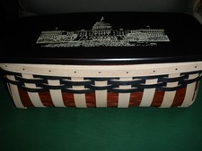 ULTRA RARE Longaberger  2017 CAPITOL BUILDING  Basket Combo 13.5