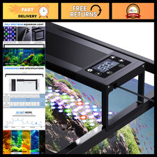 SEAOURA 24/7 LED Aquarium Light for Fish Tank Plant with Timer, 48-54 Inch picture