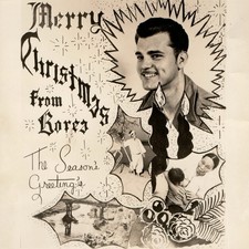 c1950s Korea US Soldier Christmas Greeting Montage Snapshot Photo GI Hanbok War picture