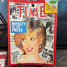 February 28, 1983 Time magazine Royalty vs Press with Princess Diana picture