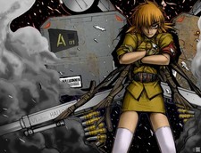 Anime Seras Victoria Hellsing Arms Crossed Hair In 11x17 Poster picture