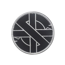 Crass Ignorant Anti War Peace Punks Embroidered Hook Patch Anarcho Punk Rock picture