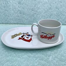 Kellogg's Tony the Tiger Ceramic Platter Plate Cereal Cup They’re G-r-r-reat  picture