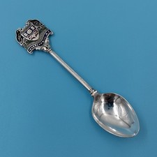 Vintage Invercargill New Zealand Souvenir Spoon Enamel City Crest picture