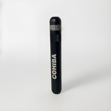 BRAND NEW - Cohiba Single Cigar Holder Metal Case Built in Cutter - PIN picture