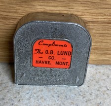 Vintage Complimentary Measuring Tape The O.B. LUND CO. HAVRE MONT. MONTANA picture