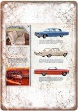 1963 Ford Vintage Automobile Advertising Retro Look Metal Sign AN1927 picture