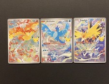 Pokemon 30th Anniversary Legendary Birds Articuno Zapdos Moltres Lot of 3 picture