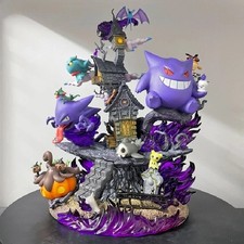 31cm Gengar Evolution Family Figure – Haunter & Gastly PVC Anime Statue W/B picture