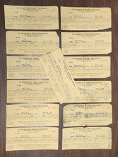 Lot of 28 Vintage Chrysler Automotive Body Division Pay Check Stubs 1955-56 picture