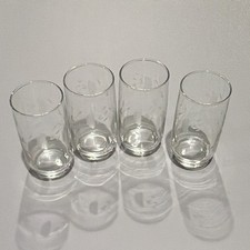 Vintage Princess House Heritage Crystal 11oz Flat Tumbler Glass set of 4 picture