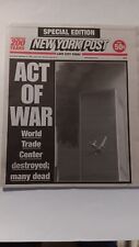 act of war world trade center destroyed special edition new york post 9/12/2001 picture
