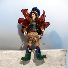 Fantasy Forest Fairy , Elf Winged Figurine Doll Christmas 7” Vintage picture