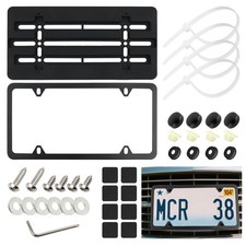 Licence Plate Frame Holder,Practical No Drill Front License Plate Bracket for... picture