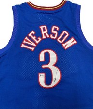 Allen Iverson Blue Signed Autographed Philadelphia 76ers #3 Jersey – Beckett COA picture