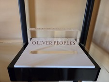 NEW OLIVER PEOPLES SUNGLASSES/EYEGLASSES LOGO DISPLAY, PLAGUE, SIGN. PLEXIGLASS picture