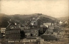 Cameron WV West Virginia Birdseye View c1908 RPPC Photo Postcard COPY picture