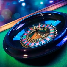 Casino Style 16 inch Roulette Wheel Gambling Gaming Set Large Size Felt FULL SET picture