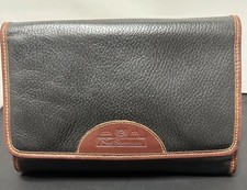 Vintage Nat Sherman Genuine Leather Travel Cigar Case Pouch Black Made In Italy picture