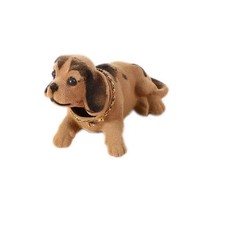Modern Nodding Flocked Dog Dashboard Car Bobblehead Interior Decor Accessory picture