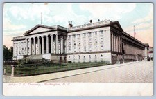 Pre-1907 U.S. TREASURY BUILDING WASHINGTON DC ANTIQUE POSTCARD picture