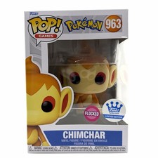 Funko Pop Pokémon Chimchar Flocked #963 Funko Exclusive w/ Protector picture