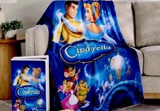 New VIRAL Throwback VHS Disney Cinderella Blankets picture