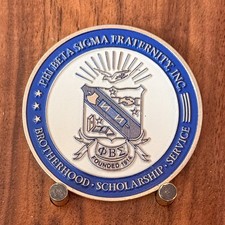 Phi Beta Sigma Fraternity Dove Emblem Themed Challenge Coin  W#20 picture