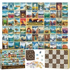 National Park Puzzle Advent Calendar 2025 Adults Teen, 1008 Pieces Coutdown t... picture
