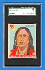 1933-40 R73 Goudey Indian Gum #45 - SATANTA - Series of 96 - SGC 60 - EXCELLENT picture