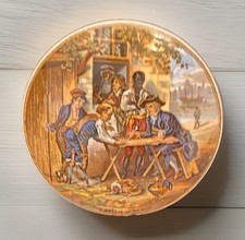 Victorian Era Prattware Pot Lid “The Battle of the Nile” Staffordshire, England picture