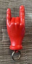 Italian Vintage Figa Hand Ward Off Malocchio Evil Keychain Made in Italy picture