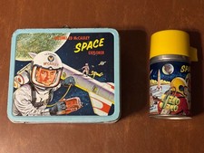 Space Explorer Lunch Box Col. Ed McCauley w Thermos 1960 picture