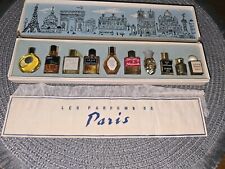 Vintage Les Meilleurs Parfums De Paris Boxed Set of 10 Mini Miniature Perfume picture