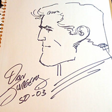 Dan Brereton Original Signed Ink Portrait Drawing 2003 on Paper Unframed picture
