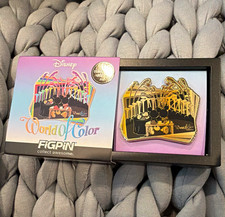 FiGPiN Disney World of Color Gold ULTRA RARE Enamel Pin Single opened to confirm picture