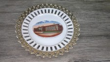 antique C B & Q railroad station Galesburg, Ill. early 1900's made Germany   Z74 picture