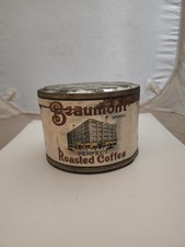 Graphic 1910s era Beaumont Brand Coffee Green Bay WI  1 LB Tin Can Paper Label  picture
