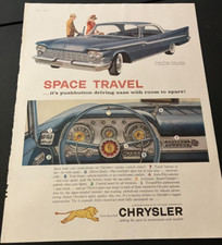 Nocturne Blue 1959 Chrysler Windsor 2-Door - Vintage Original Print Ad Wall Art picture