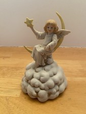 Vtg. Schmid Angel Porcelain Music Box picture