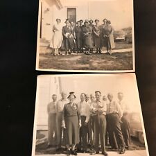 Antique VTG Real Photo Handsome 1930s 40s Men Women with Guest of Honor Lucille  picture