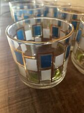 7 MCM Libbey Nordic Cocktail Barware old-fashioned rocks tumblers 10 Oz. Set picture